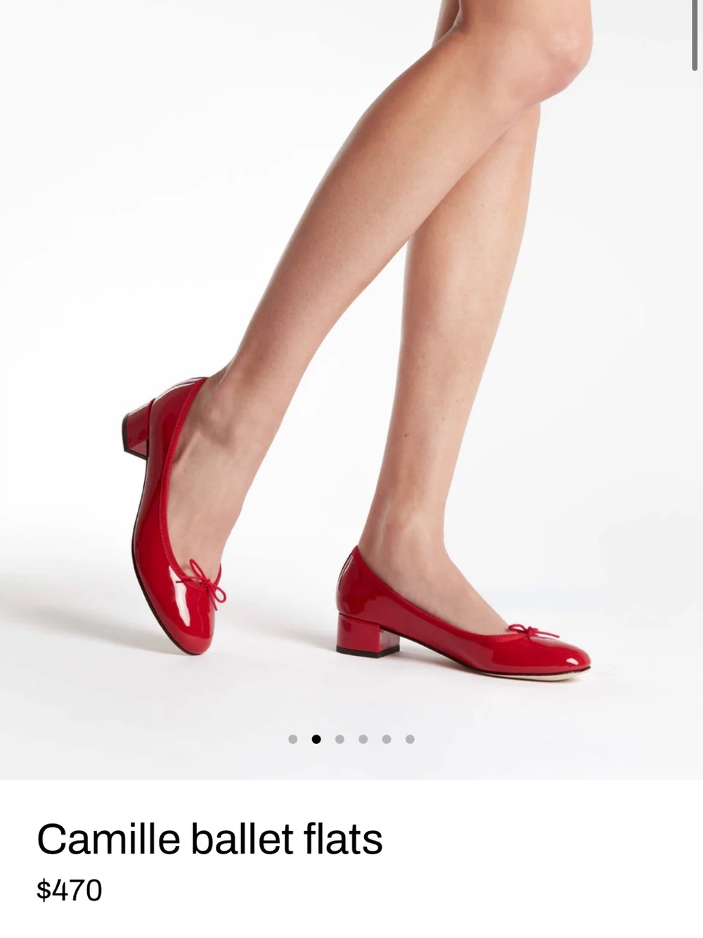 Repetto Camille Patent Ballet Flats - Red